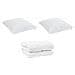 Duvet Invernale 3 pcs Bianco 200 x 200 cm Microfibra - Foto miniatura 1