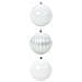 Set di Palle di Natale 3 pcs Bianco Plastica - Foto miniatura 1