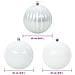 Set di Palle di Natale 3 pcs Bianco Plastica - Foto miniatura 5