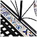 Panchina In Mosaico E Ferro Battuto 110x50x88h Cm Nero - Foto miniatura 8