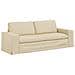 Divano 2 pcs Crema 182 x 80 x 82 cm Tessuto - Foto miniatura 5