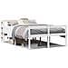 Letto Anziani con Testiera Bianco 120x200cm Legno Massello Pino - Foto miniatura 1