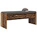 Panca per ingresso con cuscino Legno vecchio 103 x 38 x 40 cm - Foto miniatura 3