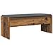 Panca per ingresso con cuscino Legno vecchio 103 x 38 x 40 cm - Foto miniatura 7