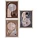 Set 3 Cornici Madison Con Stampe Line Art In Toni Naturali 21x30 Cm - Foto miniatura 1