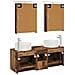 Set di mobili per il bagno 5 pcs Legno antico - Foto miniatura 8