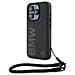 Custodia In Pelle Con Logo Bmw Per Iphone 15 Pro - Nera - Foto miniatura 1