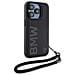 Custodia In Pelle Con Logo Bmw Per Iphone 15 Pro - Nera - Foto miniatura 3