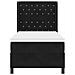 Letto a molle con materasso con led Nero 90 x 190 cm Velluto - Foto miniatura 2
