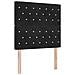 Letto a molle con materasso con led Nero 90 x 190 cm Velluto - Foto miniatura 4