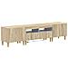 Mobile TV LED a 5 pezzi Rovere Sonoma Legno ingegnerizzato - Foto miniatura 1