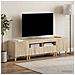 Mobile TV LED a 5 pezzi Rovere Sonoma Legno ingegnerizzato - Foto miniatura 5