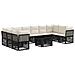 Set Divano da Giardino 11 pz Nero polyrattan - Foto miniatura 1
