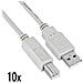 10x Cavo Usb 2.0 1.8mt M / M A / B - Foto miniatura 1
