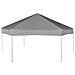 Gazebo Esagonale Pop-Up con 6 Pareti Grigio 3,6x3,1 m - Foto miniatura 6