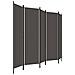 Paravento A 5 Pannelli Antracite 250x180 Cm - Foto miniatura 3