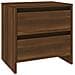 Comodini 2 pz Rovere Marrone 45x34,5x44,5 cm in Truciolato - Foto miniatura 3