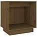 Comodino Marrone Miele 40x30x40 Cm In Legno Massello Di Pino - Foto miniatura 2
