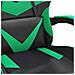 Sedia Da Gaming Nera E Verde In Similpelle - Foto miniatura 9
