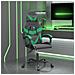 Sedia Da Gaming Nera E Verde In Similpelle - Foto miniatura 1