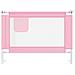 Sponda Letto di Sicurezza per Bambini Rosa 90x25 cm in Tessuto - Foto miniatura 3