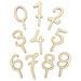 2 Cake Topper In Legno - Numeri Da 0 A 9 - Foto miniatura 1