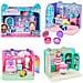Gabby's Dollhouse Primp and Pamper Bathroom con personaggio MerCat, 3 accessori, 3 mobili e 2 scatole con sorpresa, giocattoli per bambini dai 3 anni in su - Foto miniatura 1