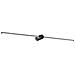 Applique Da Parete Contemporaneo Filo Alluminio Nero Led 16w 3000k Ip44 - Foto miniatura 1