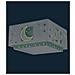 Plafoniera Per Bambini Moonlight Luna E Stelle Verde - Foto miniatura 1