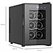 Cantinetta Vino GS153 a Libera Installazione con Capacità 6 Bottiglie Classe E Colore Nero - Foto miniatura 5