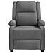 Poltrona Reclinabile In Tessuto Grigio Scuro - Foto miniatura 3