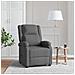 Poltrona Reclinabile In Tessuto Grigio Scuro - Foto miniatura 1