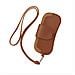 Custodia Portatile Per Occhiali Da Sole In Pelle Pu Con Cordoncino Da Collo Brown - Foto miniatura 6