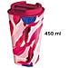 Bicchiere Termico 450ml Doppia Parete Antifuoriuscita Ermetico Senza Bpa, Rosa - Foto miniatura 3