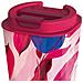 Bicchiere Termico 450ml Doppia Parete Antifuoriuscita Ermetico Senza Bpa, Rosa - Foto miniatura 4