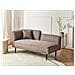 Chaise Longue Versione Sinistra Chevannes Tessuto Marrone Chiaro - Foto miniatura 1