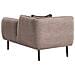 Chaise Longue Versione Sinistra Chevannes Tessuto Marrone Chiaro - Foto miniatura 4