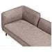 Chaise Longue Versione Sinistra Chevannes Tessuto Marrone Chiaro - Foto miniatura 5