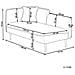 Chaise Longue Versione Sinistra Chevannes Tessuto Marrone Chiaro - Foto miniatura 8