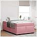 Struttura letto con materasso Rosa 120 x 190 cm Velluto - Foto miniatura 2