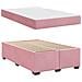 Struttura letto con materasso Rosa 120 x 190 cm Velluto - Foto miniatura 6