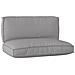 Set di Cuscini per Pallet 2 pcs Grigio 120 x 80 x 12 cm - Foto miniatura 1