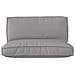 Set di Cuscini per Pallet 2 pcs Grigio 120 x 80 x 12 cm - Foto miniatura 4