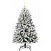 Albero di Natale artificiale con 150 LED Verde e Bianco 120 cm - Foto miniatura 4