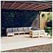 Set Divani da Giardino 10 pz con Cuscini Grigi Massello di Pino - Foto miniatura 2