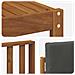 Set di divani da esterno con cuscino 7 pcs Naturale e Antracite - Foto miniatura 8