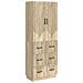 Set di armadi 2 pcs Rovere Sonoma 66 x 34,5 x 87 cm - Foto miniatura 1