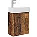 Mobile bagno con rubinetto Legno antico 45,5 x 22,5 x 84 cm - Foto miniatura 1