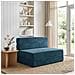 Divano Letto Pieghevole Blu 70 x 72 x 60 cm Tessuto - Foto miniatura 2
