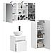 Set di mobili per il bagno 4 pcs Bianco - Foto miniatura 2